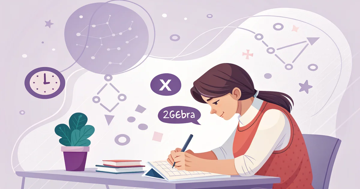 Élève de 3ème travaillant sur des expressions littérales — exercices corrigés de calcul littéral Comprendo